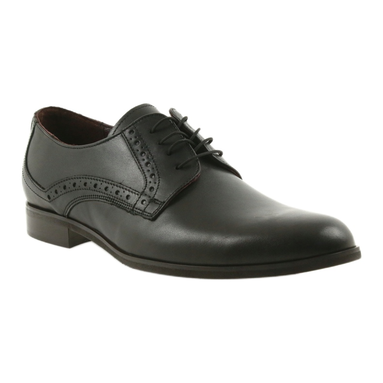 Tur Zapatos masculinos de cuero negro 1