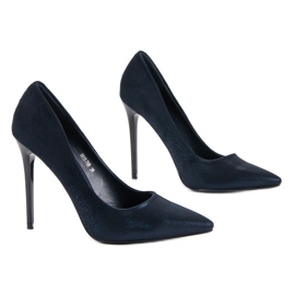 Small Swan Tacones altos sexy azul 7
