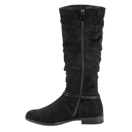 SDS Botas negras hasta la rodilla negro 4