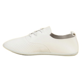 Zapatillas blancas atadas blanco 5