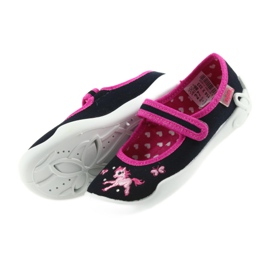 Befado zapatos para niños zapatillas bailarinas 114X323 rosa azul marino 5