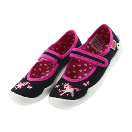 Befado zapatos para niños zapatillas bailarinas 114X323 rosa azul marino 4