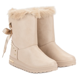 Super Me Moda Botas de nieve Moda marrón 7