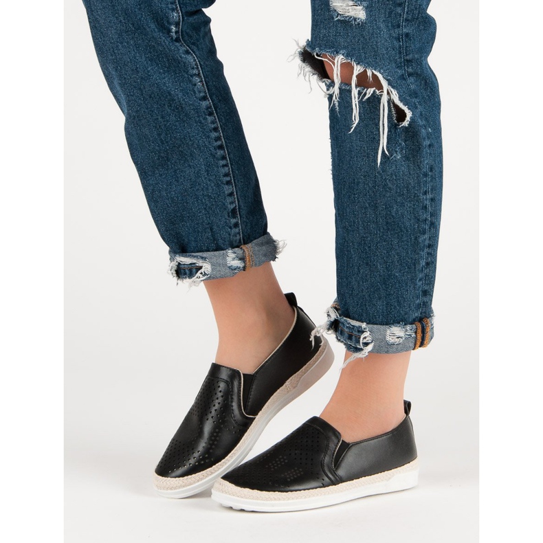 Zapatillas sin cordones caladas negro 2 Zapatillas sin cordones caladas negro 2