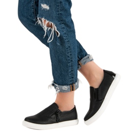 Zapatillas sin cordones negras negro 1 Zapatillas sin cordones negras negro 1