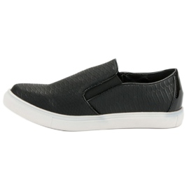 Zapatillas sin cordones negras negro 3