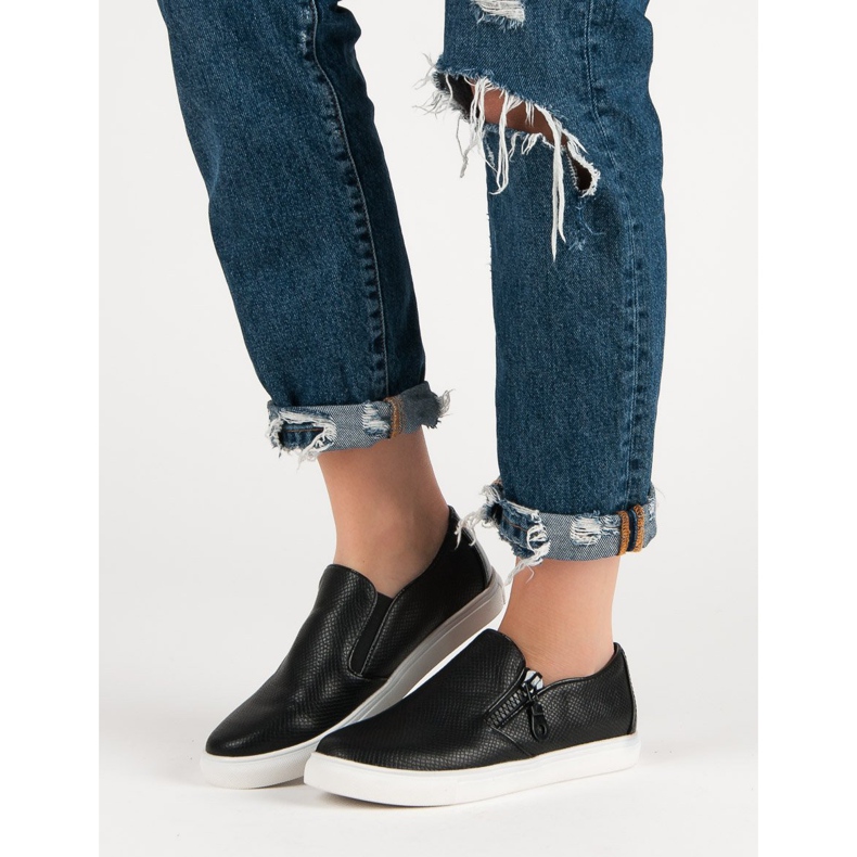 Weide Slipons negros 2