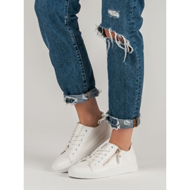 Zapatillas atadas blanco 1 Zapatillas atadas blanco 1