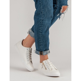 Zapatillas atadas blanco 2 Zapatillas atadas blanco 2