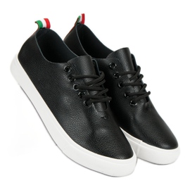 Zapatillas atadas negro 2