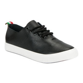 Zapatillas atadas negro 3