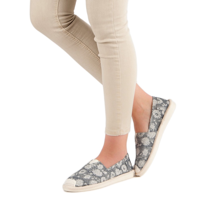 Small Swan Alpargatas de moda gris 2 Small Swan Alpargatas de moda gris 2