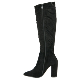 Super Mode Botas de gamuza elegantes negro 3