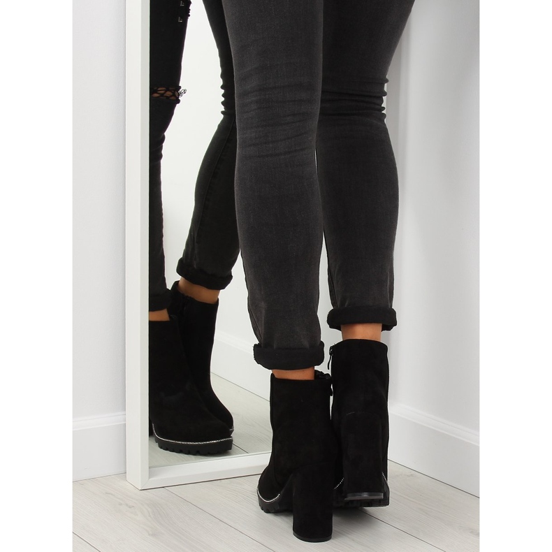 Botas negras de tacón 58-581 Black negro 1 Botas negras de tacón 58-581 Black negro 1