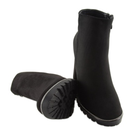 Botas negras de tacón 58-581 Black negro 6