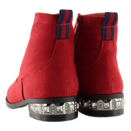 Rojo Botas rojas de mujer 168-176 Rojo 3