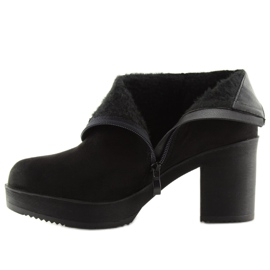 Botas con tacón estable negro YL96009 Negro 1