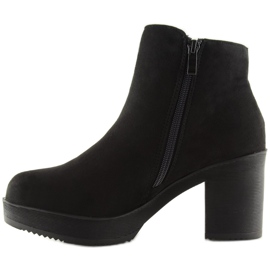 Botas con tacón estable negro YL96009 Negro 2