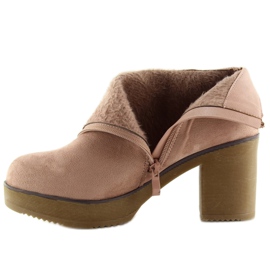 Rosa YL96009 Botas rosas con tacón estable rosado 1