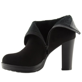 Botas negras de tacón BK3233 Black negro 2