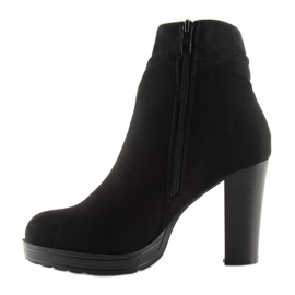 Botas negras de tacón BK3233 Black negro 3