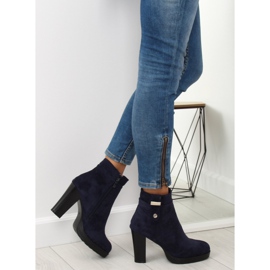 Botas de tacón azul marino BK3233 Navy 7