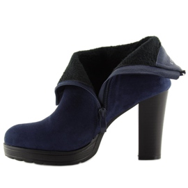 Botas de tacón azul marino BK3233 Navy 2