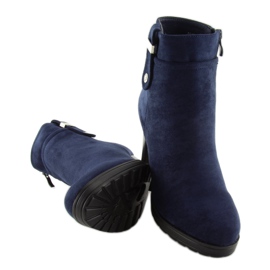 Botas de tacón azul marino BK3233 Navy 5