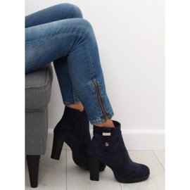 Botas de tacón azul marino BK3233 Navy 6