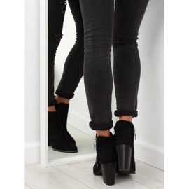 Botas con tacón estable negro 8576-2 Negro 2 Botas con tacón estable negro 8576-2 Negro 2