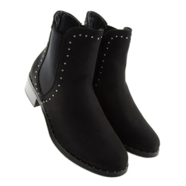 Botines Chelsea negros para mujer 1002-1 Negro 3