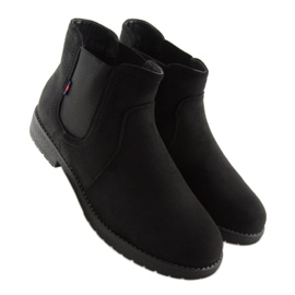 Botines Chelsea negros para mujer Y206 Negro 2