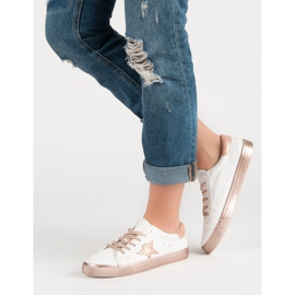 Zapatillas bajas con estilo blanco amarillo 2 Zapatillas bajas con estilo blanco amarillo 2