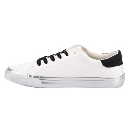 Zapatillas bajas con estilo blanco negro gris 6