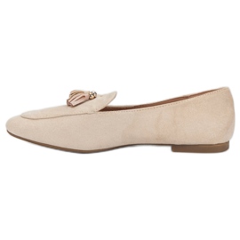 Small Swan Mocasines con purpurina rosado 4