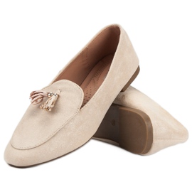 Small Swan Mocasines con purpurina rosado 5