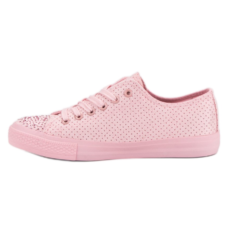 Sport Zapatillas rosas con cristales 1