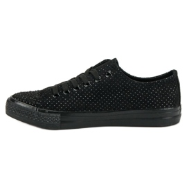Sport Zapatillas negras con cristales negro 4