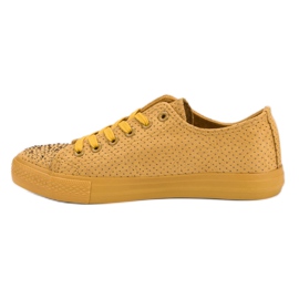 Sport Zapatillas Amarillas Con Cristales amarillo 6