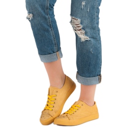 Sport Zapatillas Amarillas Con Cristales amarillo 1