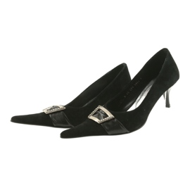 BM Bombas de piel negro 3