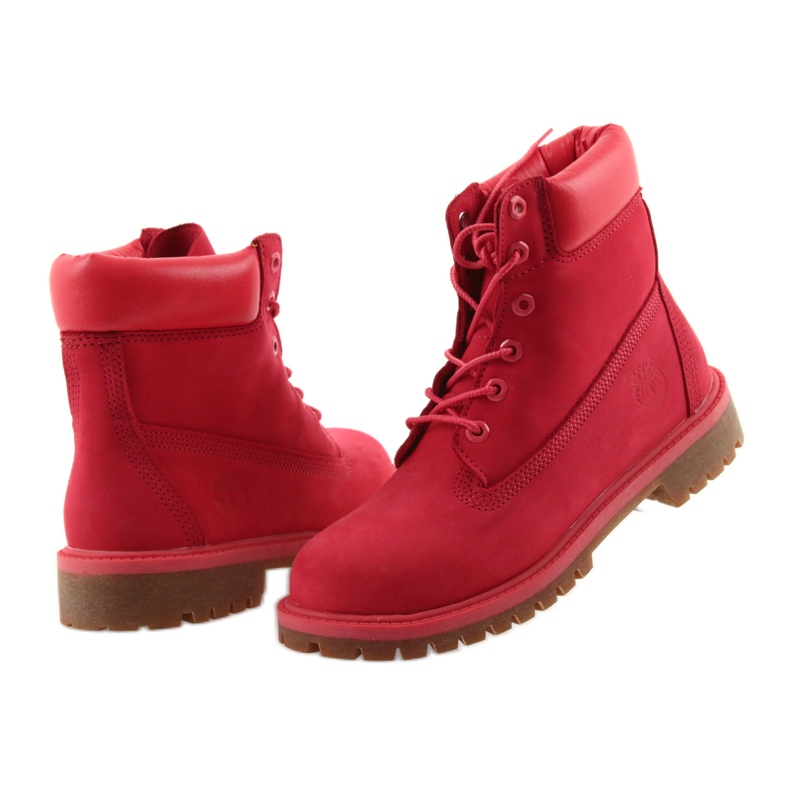 Timberland PREMIUM IMPERMEABLE DE 6 PULGADAS rojo 4