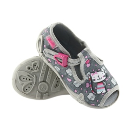 Zapatillas befado zapatillas niños 213P107 gris rosado 5