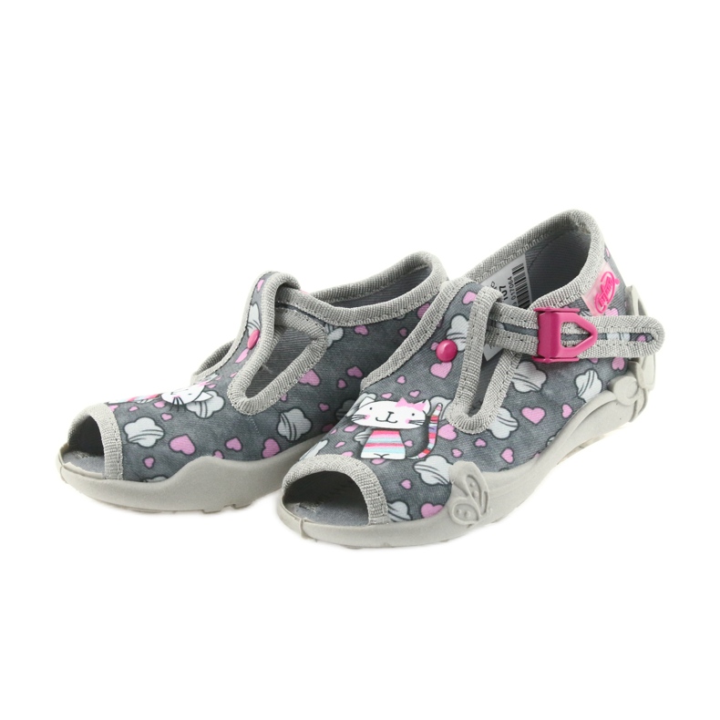 Zapatillas befado zapatillas niños 213P107 gris rosa 3