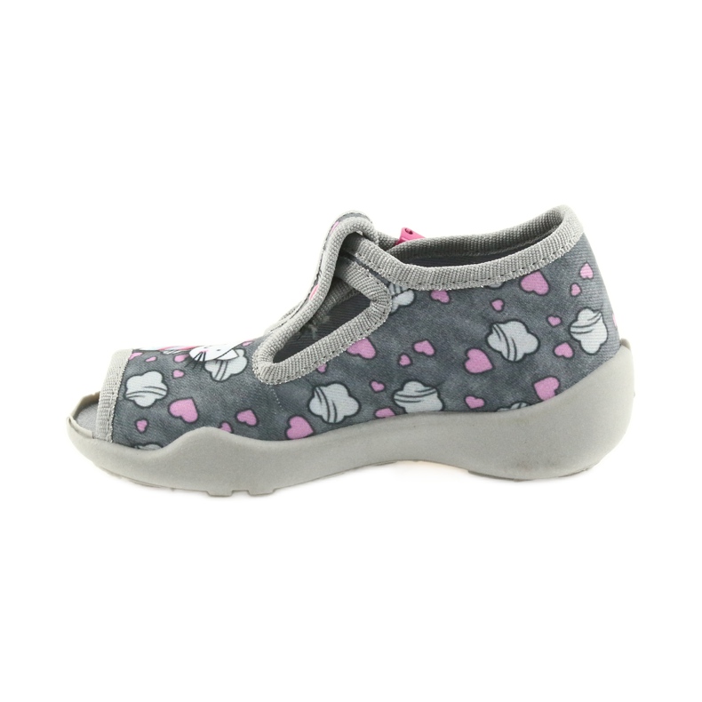 Zapatillas befado zapatillas niños 213P107 gris rosado 2