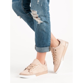 Anesia Paris Zapatillas deportivas en polvo con purpurina rosa 1