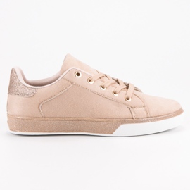 Anesia Paris Zapatillas deportivas en polvo con purpurina rosado 6