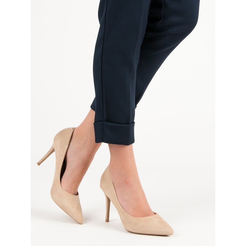 Juliet Tacones de ante beige 2