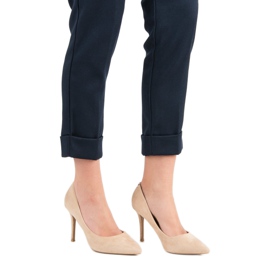 Juliet Tacones de ante beige 1