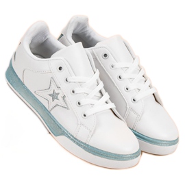 Calzado deportivo para mujer blanco azul 5